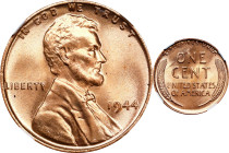 1944 Lincoln Cent. MS-66+ RD (NGC).
PCGS# 2722. NGC ID: 22EA.