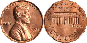 1972 Lincoln Cent. FS-101. Doubled Die Obverse. MS-64 (NGC).
PCGS# 2950. NGC ID: 22GU.