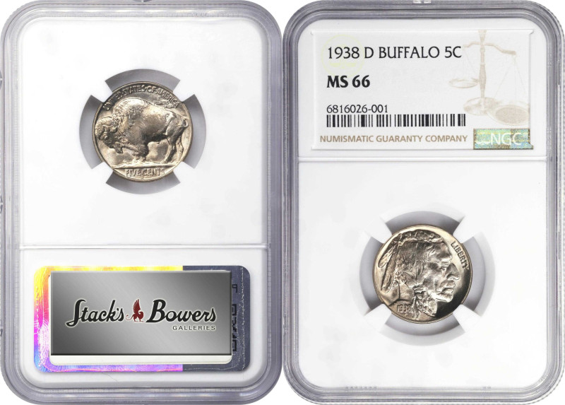 Lot of (5) Gem Mint State Late Date Buffalo Nickels. (NGC).
Included are: 1937-...