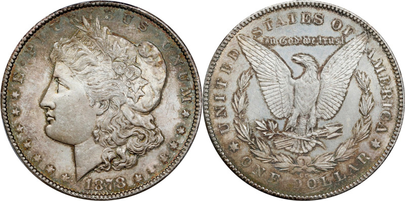 1878-CC Morgan Silver Dollar. MS-64 (PCGS).
PCGS# 7080. NGC ID: 253M.