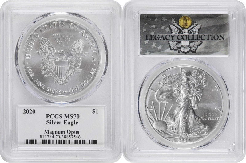 Lot of (6) Certified Silver Eagles. MS-70 (PCGS).
Included are: 2016 First Stri...