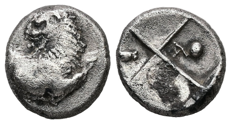 Thrace, Chersonesos. AR Hemidrachm, 2.15 g 12.45 mm. Circa 386-338 BC.
Obv: Fore...