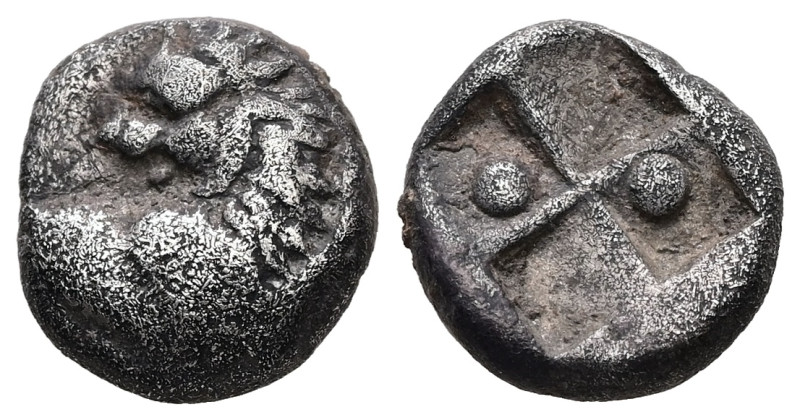 Thrace, Chersonesos. AR Hemidrachm, 2.19 g 12.43 mm. Circa 386-338 BC.
Obv: Fore...