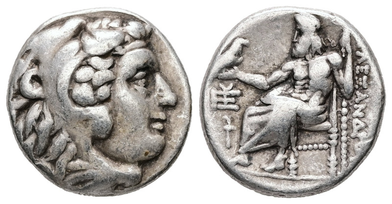 Kings of Macedon, Alexander III 'the Great'. AR Drachm, 4.20 g 16.67 mm. 336-323...