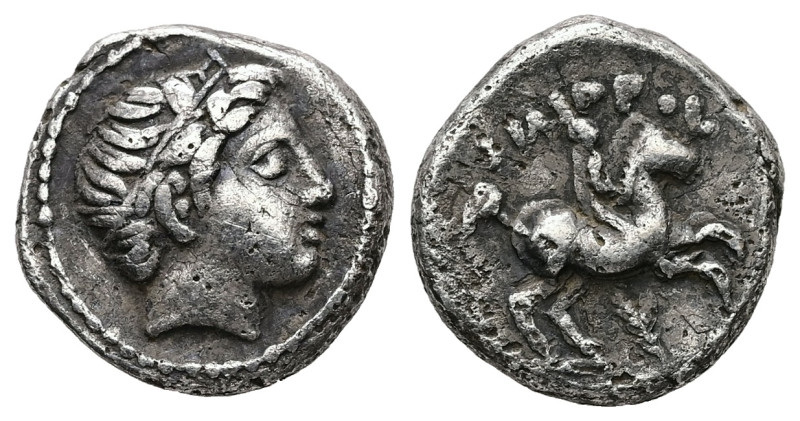 Kings of Macedon, Philip II. 1/5 Tetradrachm, 2.51 g 13.54 mm. 359-336 BC. Amphi...