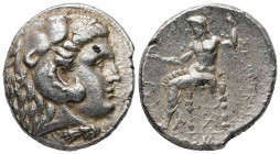 Seleukid Kingdom, Seleukos I Nikator. AR Tetradrachm, 17.23 g 26.67 mm. 312-281 BC. Seleukeia on Tigris.
Obv: Head of Herakles right wearing lion skin...