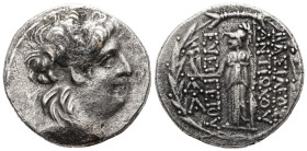 Seleukid Kingdom, Antiochos VII Euergetes (Sidetes). AR Tetradrachm, 15.86 g 27.88 mm. (138-129 BC). Antioch on the Orontes.
Obv: Diademed head right....