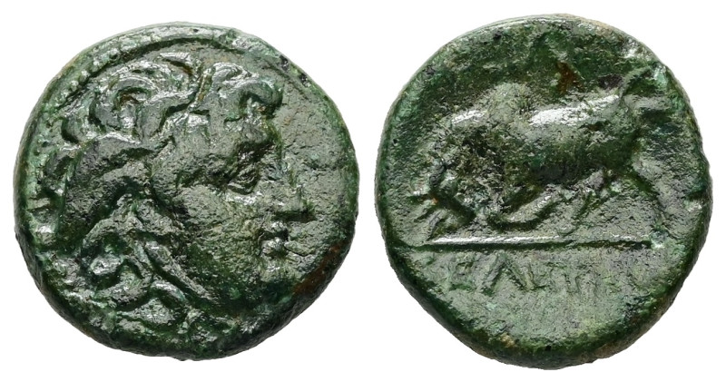 Seleukid Kingdom, Seleukos I Nikator. Ae, 2.65 g 14.83 mm. 312-281 BC. Antioch.
...