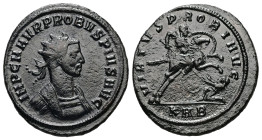 Probus, AD 276-282. Antoninianus. 4.53 g. 24.25 mm. Serdica.
Obv: IMP C M AVR PROBVS PIVS AVG. Bust of Probus, radiate, cuirassed, right. 
Rev: VIRTVS...