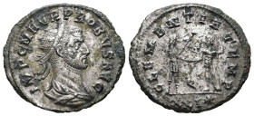 Probus, 276-282 AD. AE, Antoninianus. 3.66 g. 23.01 mm. Antioch.
Obv: IMP C M AVR PROBVS P F AVG. Bust of Probus, radiate, draped, cuirassed, right.
R...