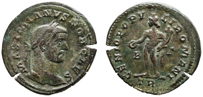 Galerius Maximianus as Caesar, AD 293-305. AE, Follis. 8.01 g. 27.59 mm. Treveri...