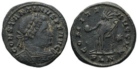 Constantine I ‘The Great’, AD 307-337. AE, Follis. 4.13 g. 22.37 mm. Londinium.
Obv: CONSTANTINVS P F AVG. Bust of Constantine I, laureate, cuirassed,...