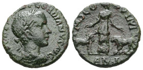 Moesia Superior, Viminacium, Gordian III, AD 239/40. AE 4.21 g. 20.09 mm.
Obv: [IMP CAES M ANT] GORDIANVS AVG. Laureate, draped and cuirassed bust of ...