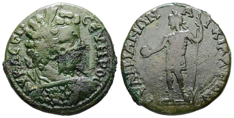 Thrace, Anchialus. Septimius Severus. AD 193-211. AE. 10.41 g. 26.35 mm.
Obv: AV...