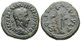 Thrace, Deultum. Maximinus I, AD 235-238. AE. 9.98 g. 24.61 mm.
Obv: IMP MAXIMINVS PIVS AVG. Laureate, draped and cuirassed bust of Maximinus, right.
...