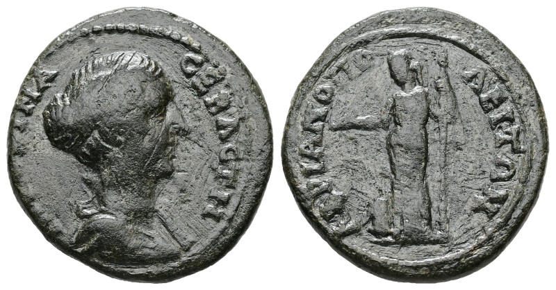 Thrace, Hadrianopolis. Faustina II, AD 161-175. AE. 6.49 g. 22.66 mm.
Obv: ΦΑΥϹΤ...