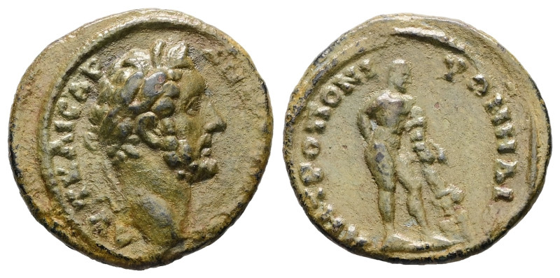 Bithynia, Nicomedia. Antoninus Pius, AD 138-161. AE. 2.81 g. 18.67 mm.
Obv.: ΑΥΤ...