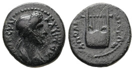 Lydia, Apollonis. Pseudo-autonomous, Issue: Late first or early second century AD. AE. 2.34 g. 15.81 mm.
Obv: ΘΕΟΝ ϹΥΝΚΛΗΤΟΝ. Draped bust of Senate, r...