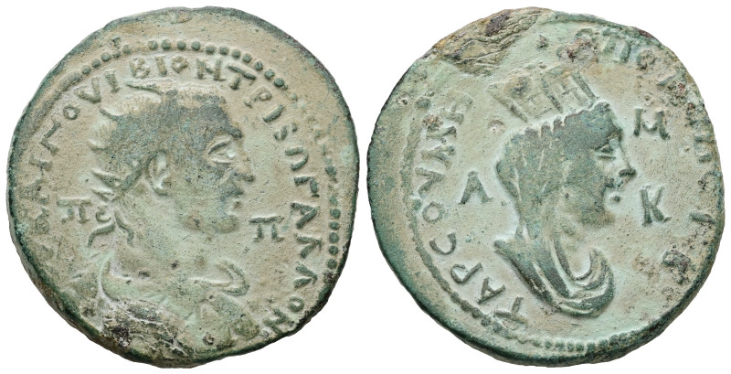 Cilicia, Tarsus. Trebonianus Gallus, AD 251-253. AE. 21.77 g. 32.66 mm.
Obv: [AV...