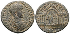 Phoenicia, Tyre. Elagabalus, AD 218-222. AE. 13.41 g. 30.35 mm.
Obv: IMP CAES M AV ANTONINVS AV. Laureate and cuirassed bust of Elagabalus, right.
Rev...