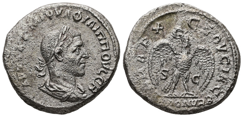 Syria, Antioch. Philip I, AD 244-249. AR, Tetradrachm. 11.73 g. 26.79 mm.
Obv: Α...