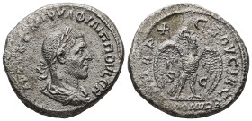 Syria, Antioch. Philip I, AD 244-249. AR, Tetradrachm. 11.73 g. 26.79 mm.
Obv: ΑΥΤΟΚ Κ Μ ΙΟΥΛ ΦΙΛΙΠΠΟV ϹΕΒ. Laureate, draped and cuirassed bust of Phi...