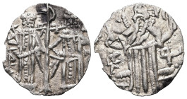 Bulgaria. Ivan Alexander and Michael Asen IV, AD 1331–1371. AR, Gros. 1.30 g. 20.03 mm. Veliko Turnovo.
Obv: IC – XC. Christ Pantokrator standing faci...