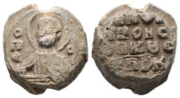 PB Byzantine monogrammatic seal (c. AD 11th century)
Weight: 7.26 g.
Diameter: 16.87 mm.