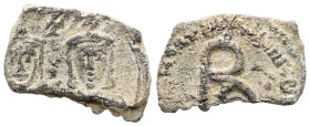 PB Byzantine seal (AD 9th century)
Weight: 5.77 g.
Diameter: 21.55 mm.