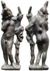 AE Greco-Roman statuette of Attis (c. AD 1st–2nd centuries)
Bronz statuette of Attis, resting on tree-trunk, and holding cornucopia in left arm.
Wei...