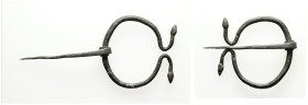 AE Greco-Roman brooch (AD 1st–2nd centuries)
Bronze brooch.
Cf. The Met online, 49.125.5.
Weight: 7.10 g.
Diameter: 78.46 mm.