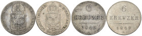 Impero Austriaco - Lotto di 2 monete da 6 Kreuzer 1849 A, 1849 C - KM#2200

SPEDIZIONE SOLO IN ITALIA - SHIPPING ONLY IN ITALY