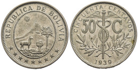 Bolivia - 50 centavos 1939 - Cu-Ni - KM#182

FDC

SPEDIZIONE SOLO IN ITALIA - SHIPPING ONLY IN ITALY