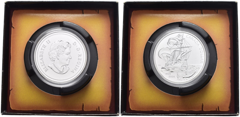 Canada - 1/2 Dollaro 2004 - 400° anniversario del primo insediamento francese ne...