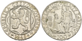 Cecoslovacchia - 100 Corone 1948 - 600° Anniversario fondazione Charles University - Moneta non circolante - Ag - KM#26

qFDC

SPEDIZIONE SOLO IN ...