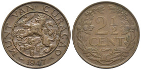 Curacao (Antille Olandesi) - 2,5 cent 1947 - KM# 42 - Cu

SPL

SPEDIZIONE SOLO IN ITALIA - SHIPPING ONLY IN ITALY