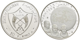 Fujairah (Emirati Arabi) - Mohammed bin Hamad Al Sharqi (1938-1974) - 10 Riyals 1389 (1970) "Apollo XI" - Ag .999 - KM#4

FS

SPEDIZIONE IN TUTTO ...