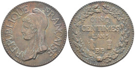 Francia - 5 Centimes L'An 5 - BB - Ae. - KM#640 - gr. 6,76

BB

SPEDIZIONE SOLO IN ITALIA - SHIPPING ONLY IN ITALY