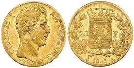Francia - Carlo X (1824-1830) - 20 Franchi 1825 - Au. - 6,40 gr. - KM#726

BB

SPEDIZIONE SOLO IN ITALIA - SHIPPING ONLY IN ITALY