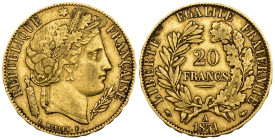 Francia - 20 Franchi 1851 A - Au. - 6,40 gr. - KM#762

BB

SPEDIZIONE SOLO IN ITALIA - SHIPPING ONLY IN ITALY