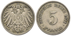 Germania - 5 Pfennig 1911 G - Cu-Ni - KM#11

BB

SPEDIZIONE SOLO IN ITALIA - SHIPPING ONLY IN ITALY