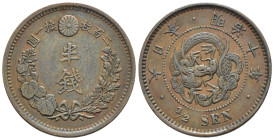 Giappone - Mutsuhito (1867-1912) - 1/2 Sen anno 10 (1877) - Cu - Y#16

BB+

SPEDIZIONE SOLO IN ITALIA - SHIPPING ONLY IN ITALY