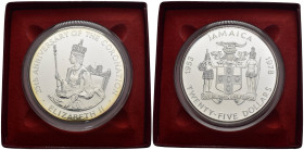 Jamaica - Cofanetto contenente 25 Dollari 1978 - 25° anniversario dell'incoronazione della regina Elisabetta II - Ag - KM#76

FS

SPEDIZIONE IN TU...