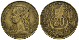 Madagascar - 20 Francs 1953 - KM#7

SPEDIZIONE SOLO IN ITALIA - SHIPPING ONLY IN ITALY