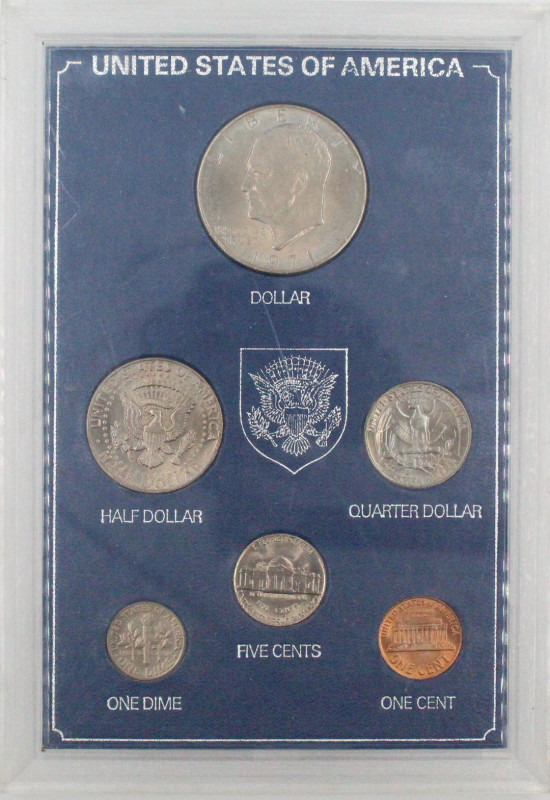 Stati Uniti d'America (1776-oggi) - Set 1971 di monete da 6 valori

SPEDIZIONE...