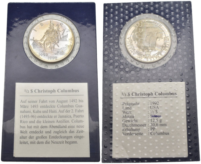 Stati Uniti d'America (1776-oggi) - 1/2 Dollar Columbus 1992 - KM#237 - sigillo ...