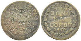 Bologna - Pio VI (1775-1799) - Quattrino 1779 - Ae - 1,69 gr.

MB/BB

SPEDIZIONE SOLO IN ITALIA - SHIPPING ONLY IN ITALY