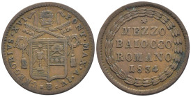 Bologna - Stato Pontificio - Gregorio XVI (1831-1846) - Mezzo Baiocco 1834 - Cu - Mont. 220

BB

SPEDIZIONE SOLO IN ITALIA - SHIPPING ONLY IN ITAL...