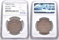 Fermo - Repubblica Romana (1798-1799) - 2 Baiocchi 1798 - RARA - Gigante 2 - slab NGC AU62 BN

AU62 BN

SPEDIZIONE SOLO IN ITALIA - SHIPPING ONLY ...