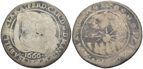 Mantova - Ferdinando Carlo - Reggenza della madre Isabella Clara (1665-1669) - 60 Soldi 1666 - MIR 723 - 11,39 gr.

B/MB

SPEDIZIONE SOLO IN ITALI...